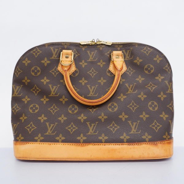 1240001038677 12 Louis Vuitton Handbag Monogram Alma Brown