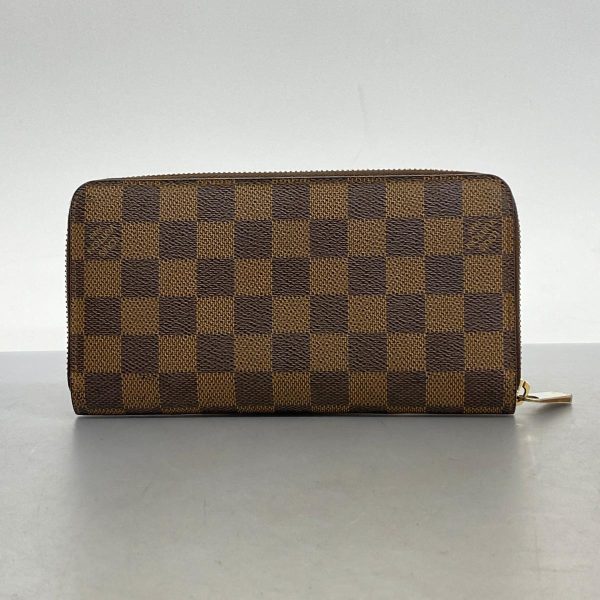 1240001038692 12 Louis Vuitton Long Wallet Damier Zippy Ebene