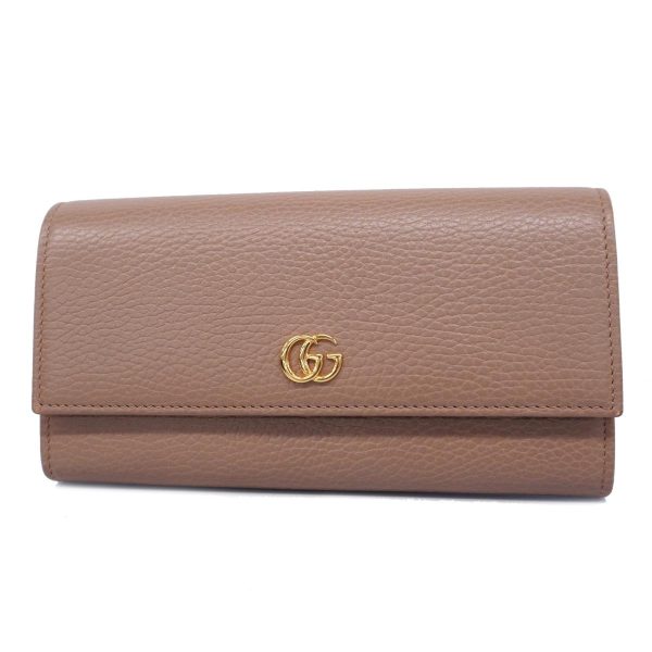 1240001038705 1 Gucci Long Wallet GG Marmont Leather Rose Beige