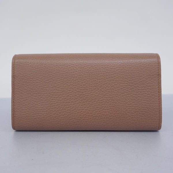 1240001038705 11 Gucci Long Wallet GG Marmont Leather Rose Beige