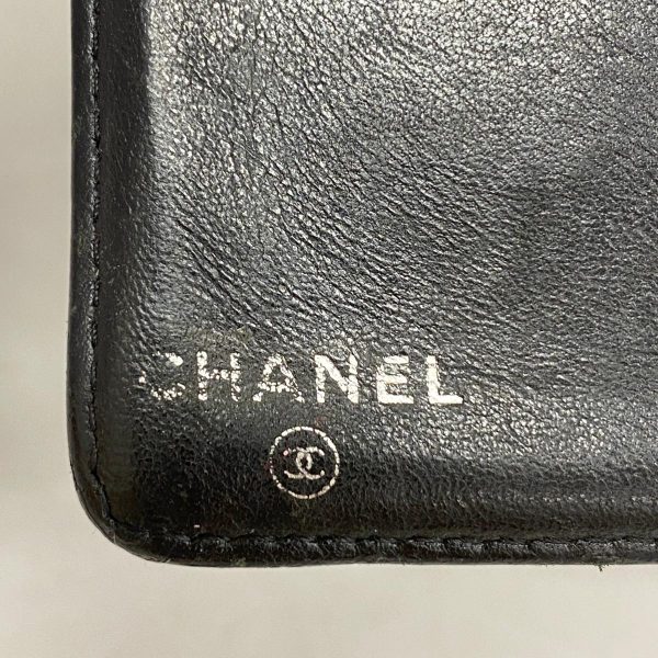 1240001038712 4 Chanel Long Wallet Icon Lambskin Black