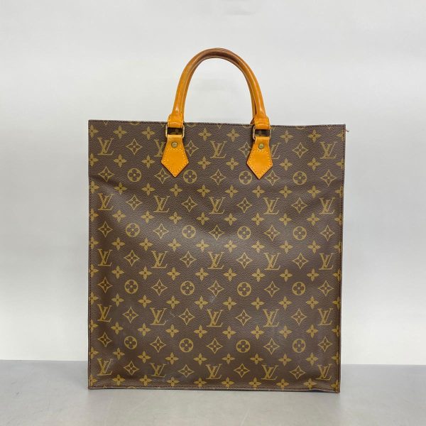 1240001038727 12 Louis Vuitton Tote Bag Monogram Sac Pla Brown