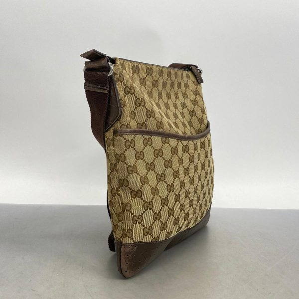 1240001038751 2 Gucci Shoulder Bag GG Canvas Brown Beige