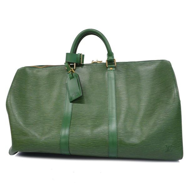 1240001038776 1 Louis Vuitton Boston Bag Keepall 50 Borneo Green