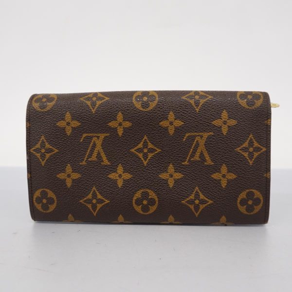 1240001038783 14 Louis Vuitton Long Wallet Porte Mone Credit Brown