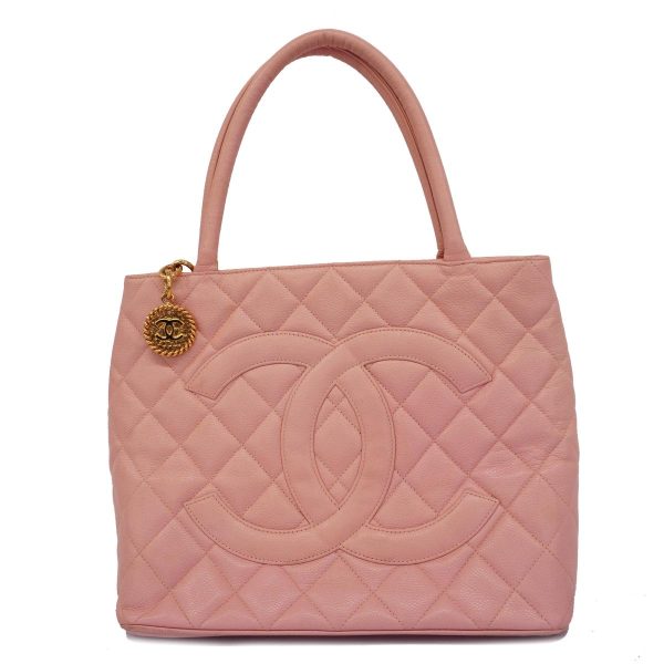 1240001038811 1 Chanel Tote Bag Reprint Tote Caviar Skin Pink