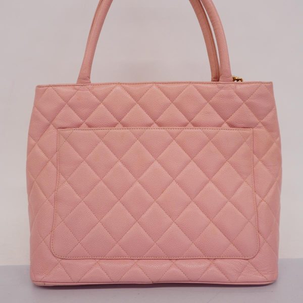 1240001038811 14 Chanel Tote Bag Reprint Tote Caviar Skin Pink