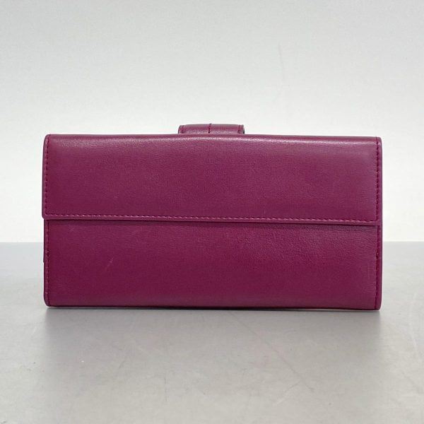 1240001038831 10 Gucci Long Wallet Interlocking G Leather Purple