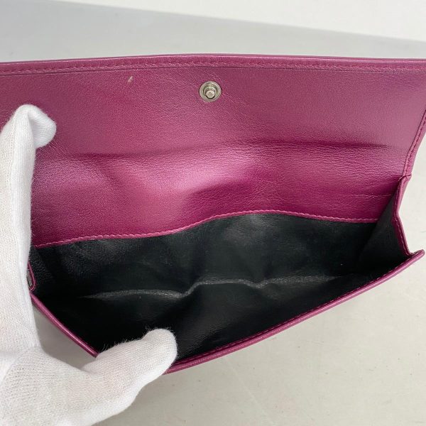 1240001038831 7 Gucci Long Wallet Interlocking G Leather Purple