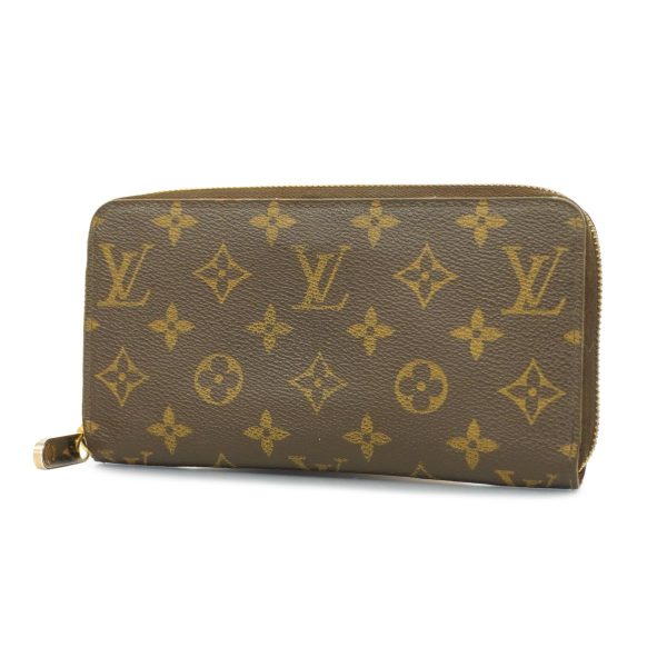 1240001038837 1 Louis Vuitton Long Wallet Monogram Zippy Brown