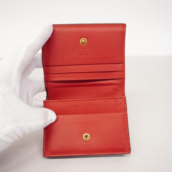 1240001038840 4 Gucci Wallet GG Supreme Cherry Brown Gold Hardware