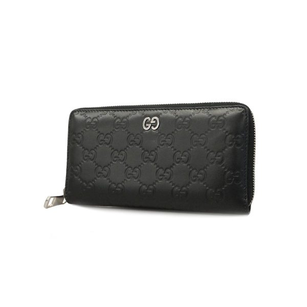 1240001038841 1 1 Gucci Long Wallet Guccisima Interlocking G Black