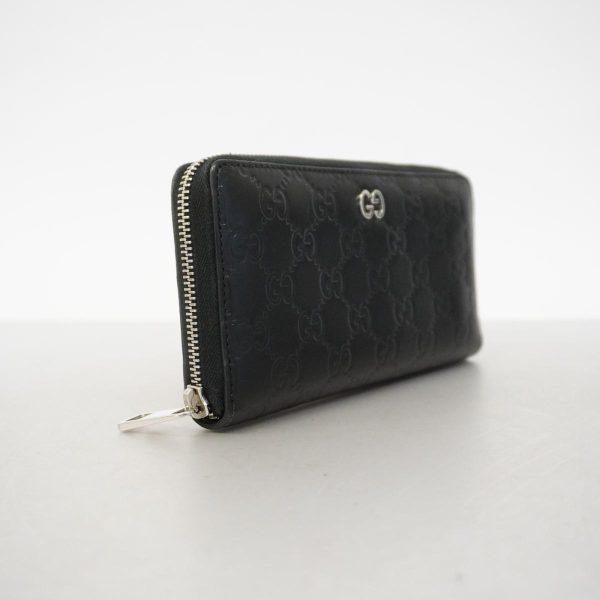 1240001038841 2 1 Gucci Long Wallet Guccisima Interlocking G Black