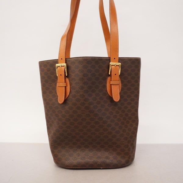 1240001038842 13 Celine Tote Bag Macadam Leather Brown