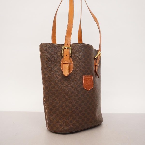 1240001038842 2 Celine Tote Bag Macadam Leather Brown