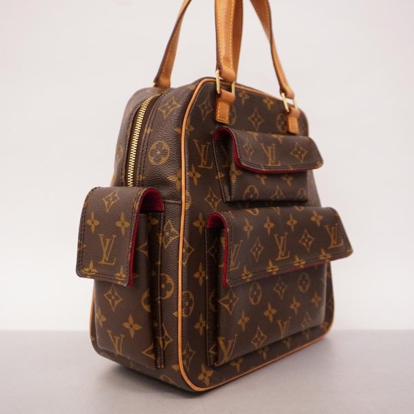 1240001038889 2 Louis Vuitton Handbag Monogram Exantricite Brown