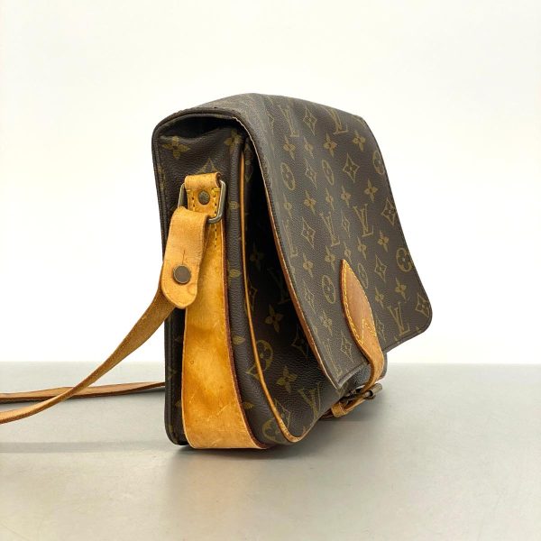 1240001038892 2 Louis Vuitton Shoulder Monogram Cartesier GM Brown