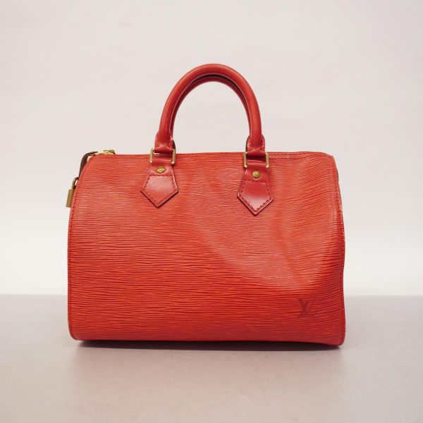 1240001038907 14 Louis Vuitton Handbag Epi Speedy 25 Castilian Red