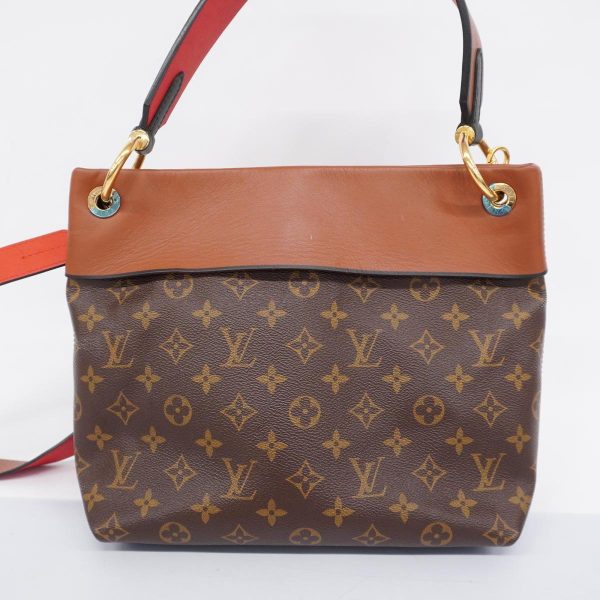 1240001038916 15 Louis Vuitton 2way Bag Tuileries Hobo Brown Red