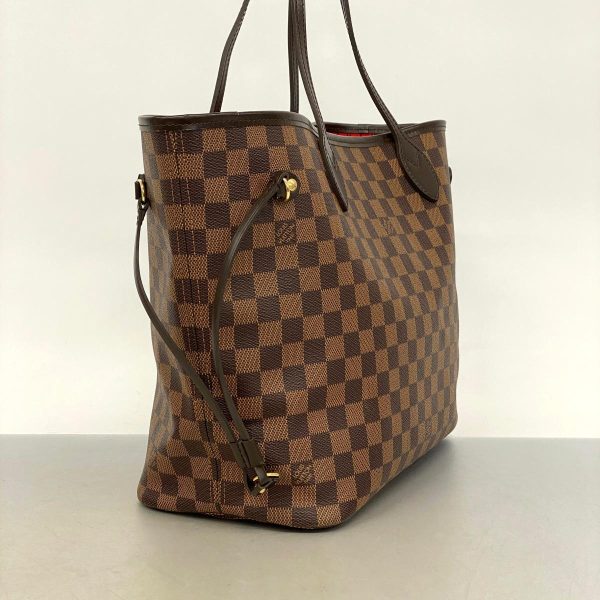 1240001038930 2 Louis Vuitton Tote Bag Damier Neverfull MM Ebene