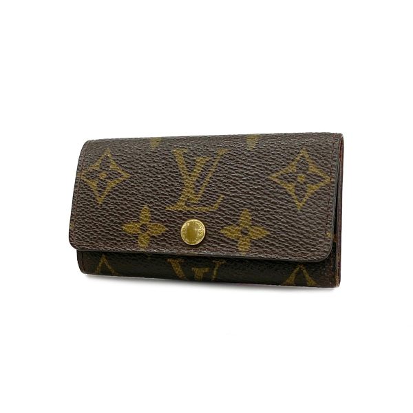 1240001038933 1 Louis Vuitton Key Case Monogram Multicre 4 Brown