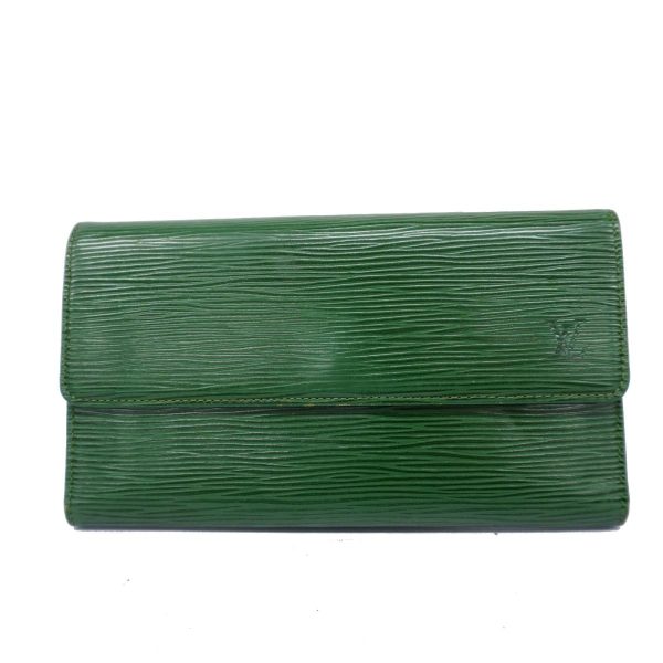 1240001038948 1 Louis Vuitton Wallet Epi Porto Tresor Borneo Green