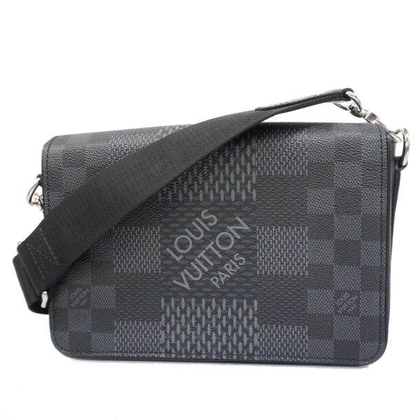 1240001038950 1 Louis Vuitton Shoulder Studio Messenger Black Gray