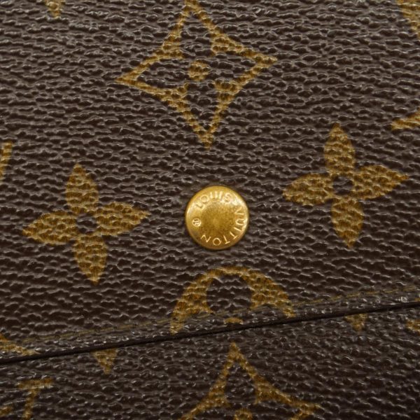 1240001039010 12 Louis Vuitton Long Wallet Porte Mone Credit Brown