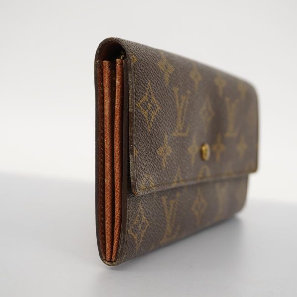 1240001039010 2 Louis Vuitton Long Wallet Porte Mone Credit Brown