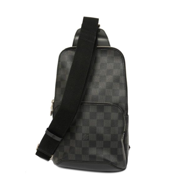 1240001039028 1 Louis Vuitton Body Damier Avenue Sling Bag Black