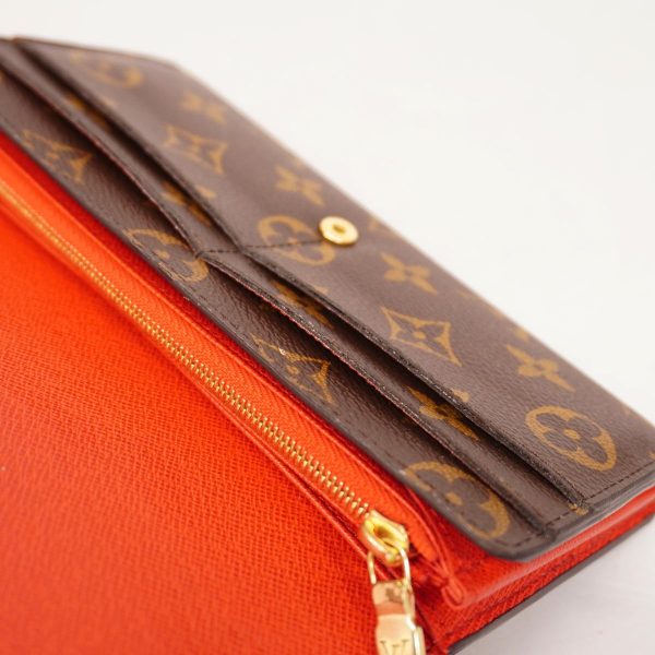 1240001039044 10 Louis Vuitton Wallet Portefeuille Sara Coquelicot