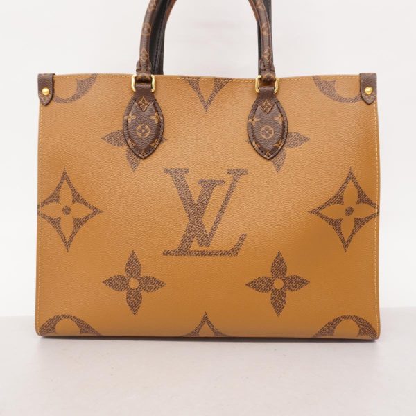 1240001039046 11 Louis Vuitton 2way Bag Giant On The Go MM Brown