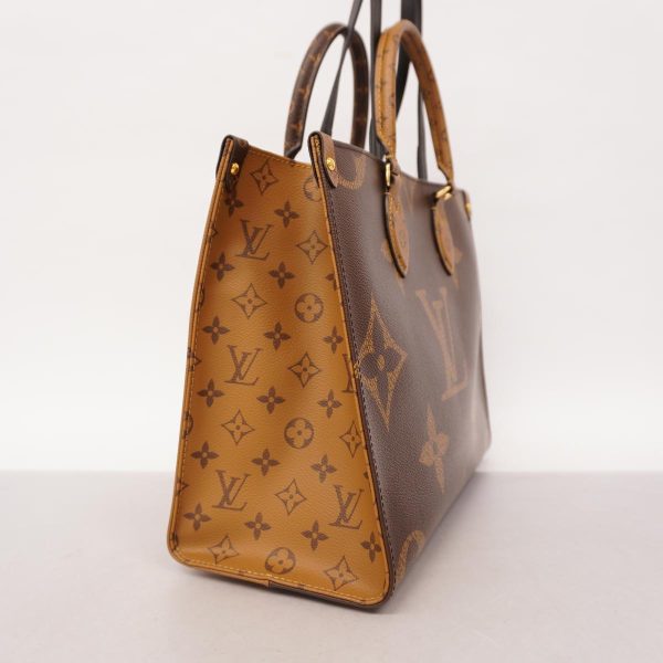 1240001039046 2 Louis Vuitton 2way Bag Giant On The Go MM Brown