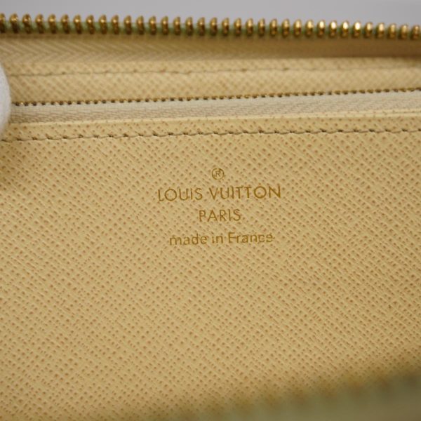 1240001039060 4 Louis Vuitton Long Wallet Damier Azur Zippy White