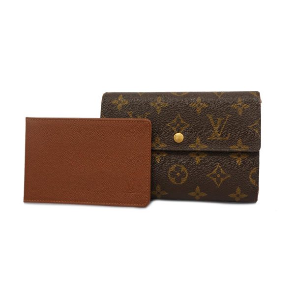 1240001039101 1 Louis Vuitton Wallet Porte Tresor Papier Brown