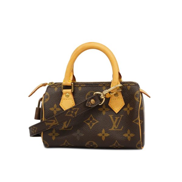 1240001039105 1 Louis Vuitton 2way Bag Monogram Mini Speedy Brown