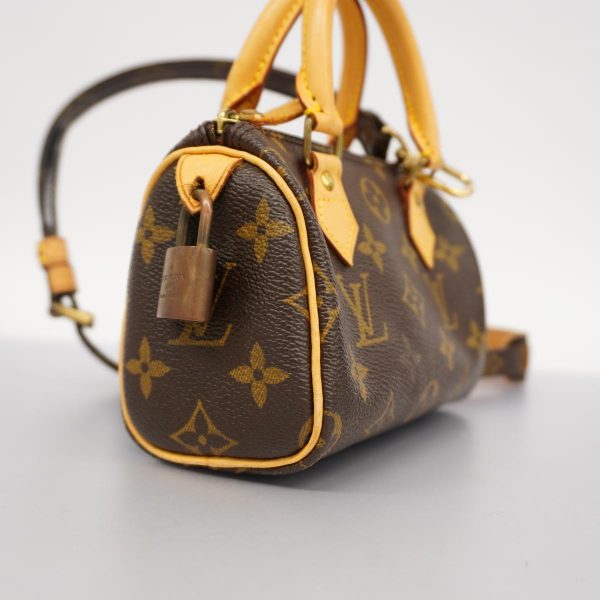 1240001039105 2 Louis Vuitton 2way Bag Monogram Mini Speedy Brown