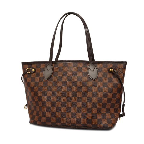 1240001039142 1 Louis Vuitton Tote Bag Damier Neverfull PM Ebene