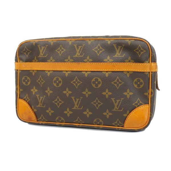 1240001039207 1 Louis Vuitton Compiègne 28 Monogram Pouch Bag Brown