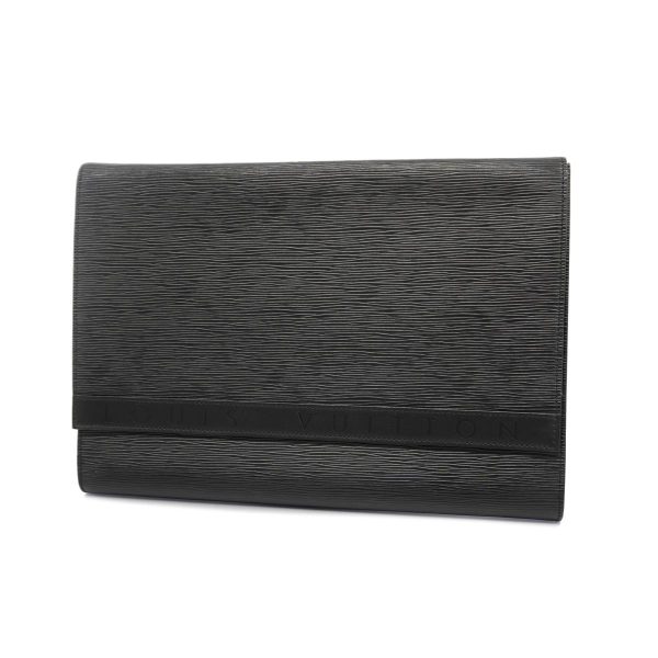 1240001039254 1 Louis Vuitton Clutch Bag Epi Pochette Anvelop Noir