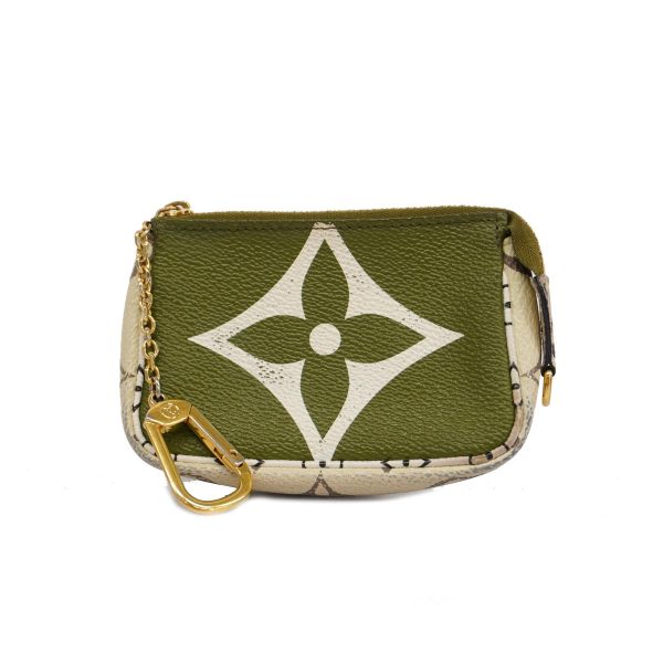 1240001039256 1 Louis Vuitton Pouch Mini Accessoire Khaki White