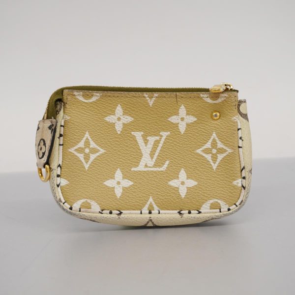 1240001039256 14 Louis Vuitton Pouch Mini Accessoire Khaki White