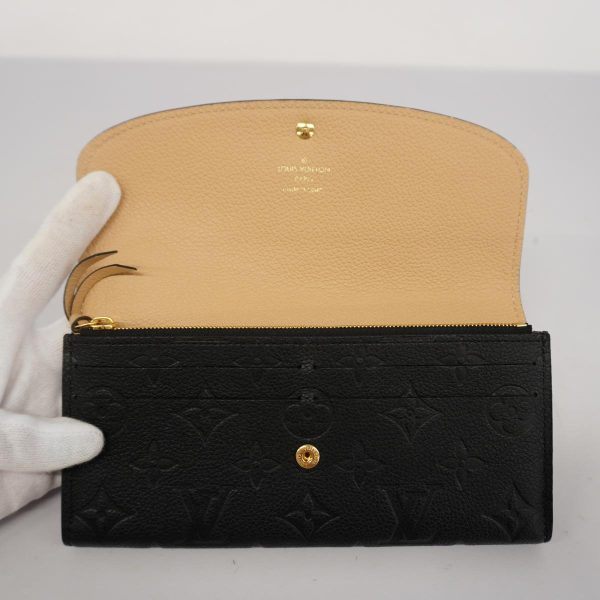 1240001039284 7 Louis Vuitton Long Wallet Portefeuille Emily Noir