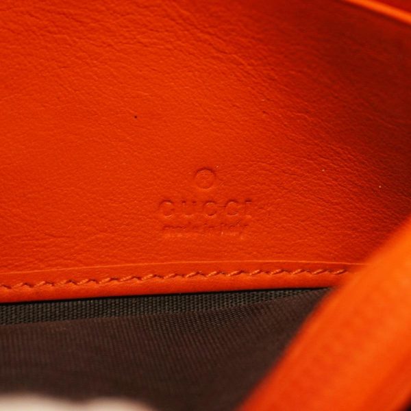 1240001039308 5 Gucci Long Wallet GG Supreme Orange Pink Brown