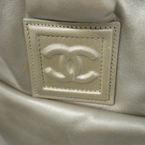 1240001039377 11 Chanel Tote Bag Coco Cocoon Silver Silver Hardware