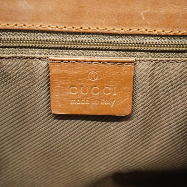 1240001039379 5 Gucci Handbag GG Canvas Brown Silver Hardware