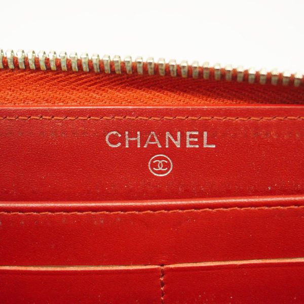 1240001039423 4 Chanel Long Wallet Matelasse Caviar Skin Red