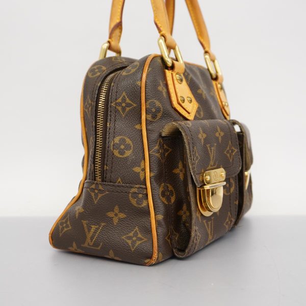 1240001039428 2 Louis Vuitton Handbag Monogram Manhattan PM Brown