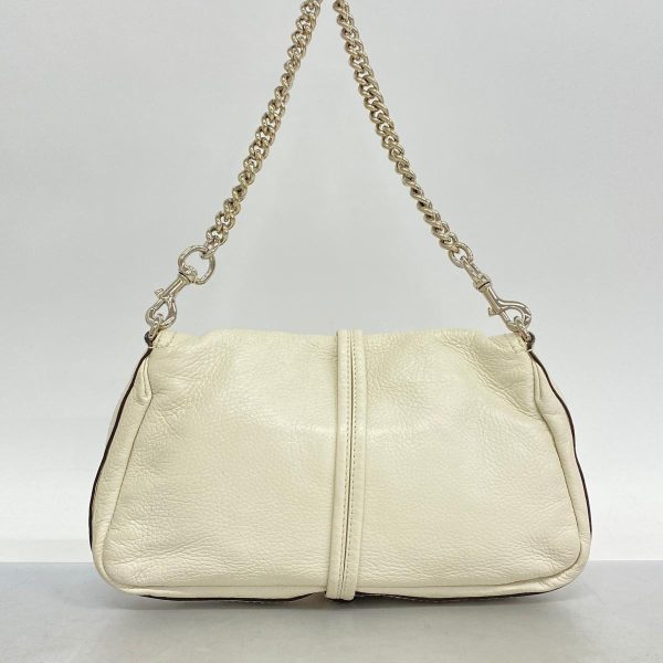 1240001039448 11 Gucci Shoulder Bag Bamboo White Silver Hardware