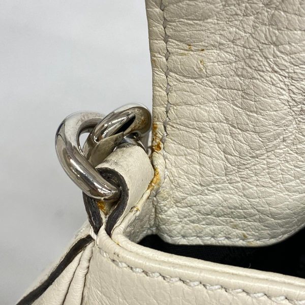 1240001039448 6 Gucci Shoulder Bag Bamboo White Silver Hardware